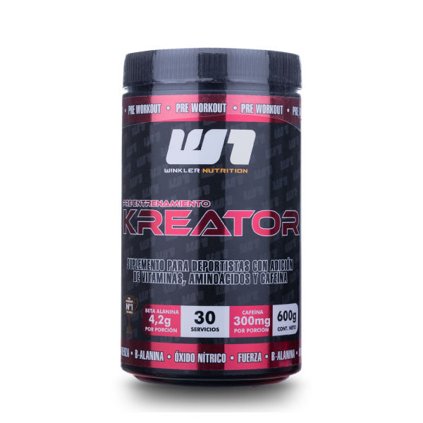 Pre entreno Kreator 600 grs. 30 servicios