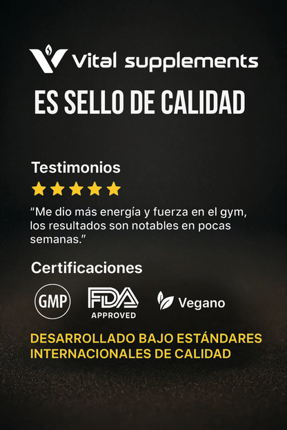 Vital Creatina Monohidrato 300 grs. 60 servicios