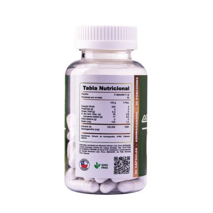 Ashwagandha 1000mg 60 cápsulas