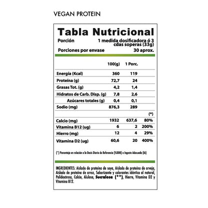 Proteina Vegana Chocolate 1000gr